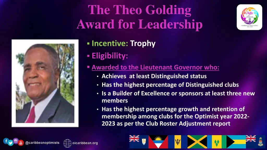 the theo golding award for leadership