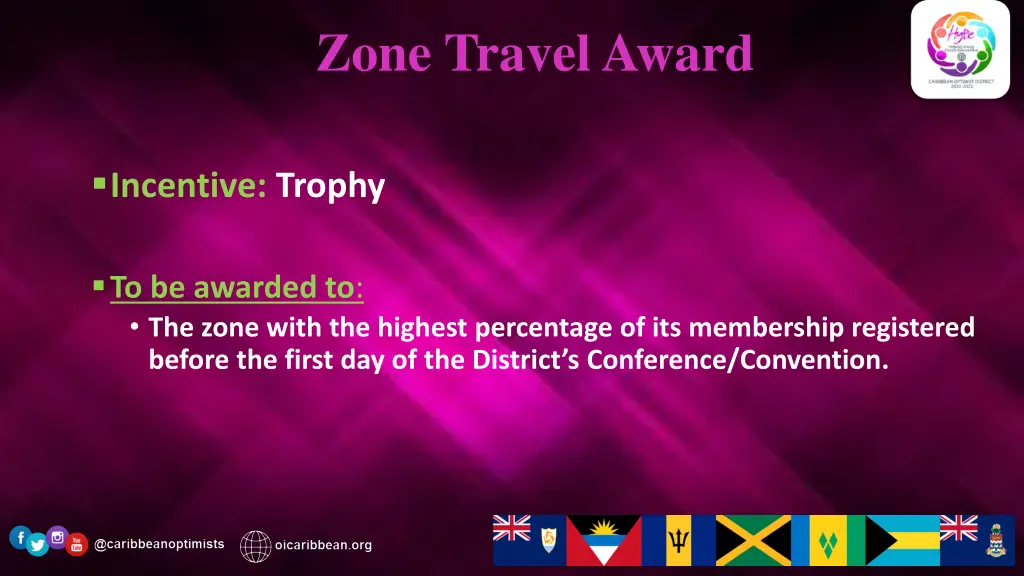 zone travel award