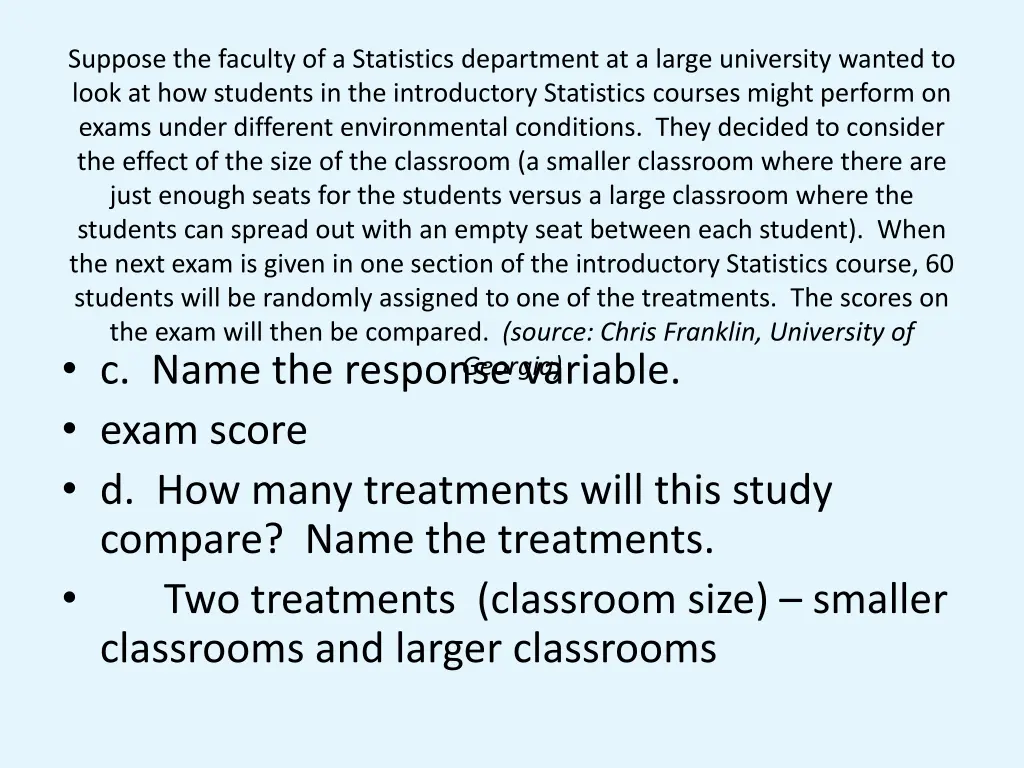 suppose the faculty of a statistics department 1