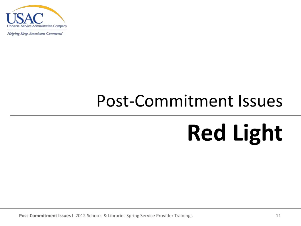 post commitment issues red light