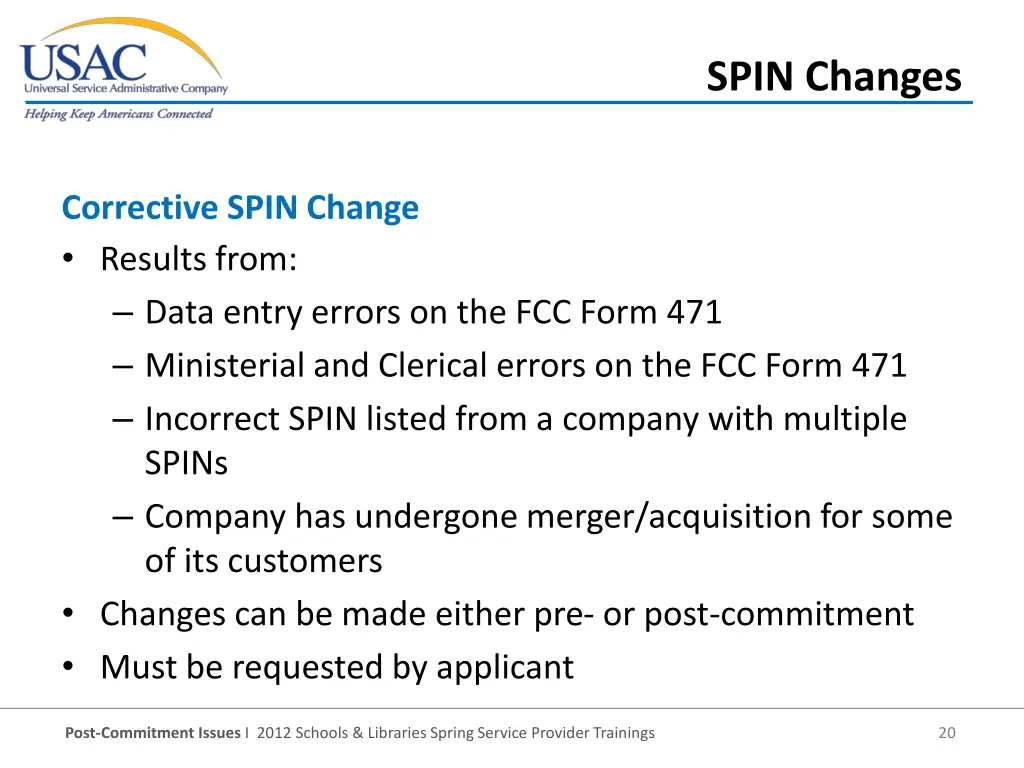 spin changes 1