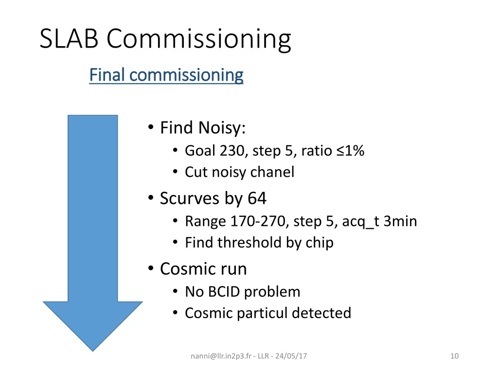 slab commissioning final final commissioning