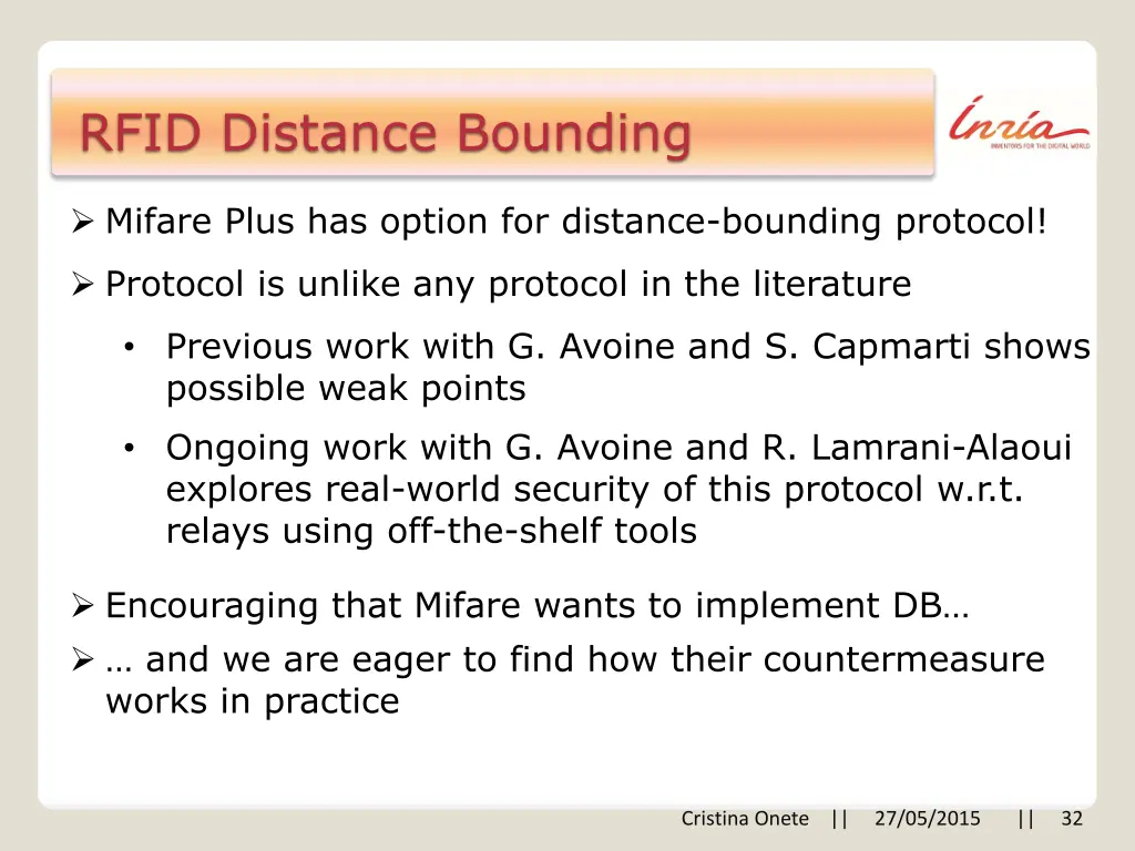 rfid distance bounding