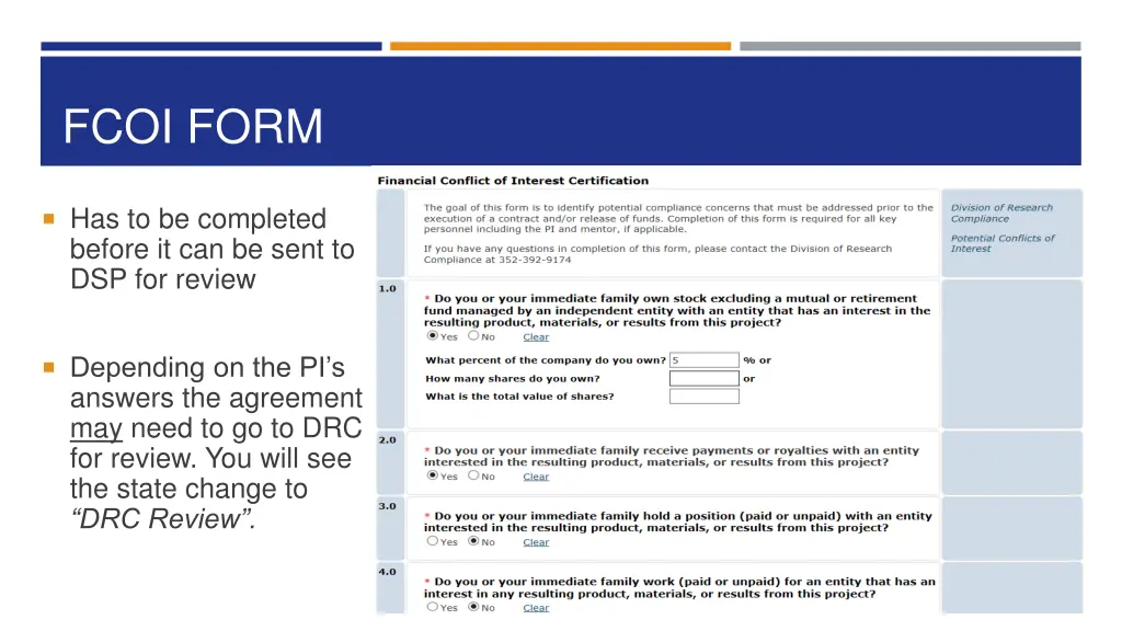 fcoi form