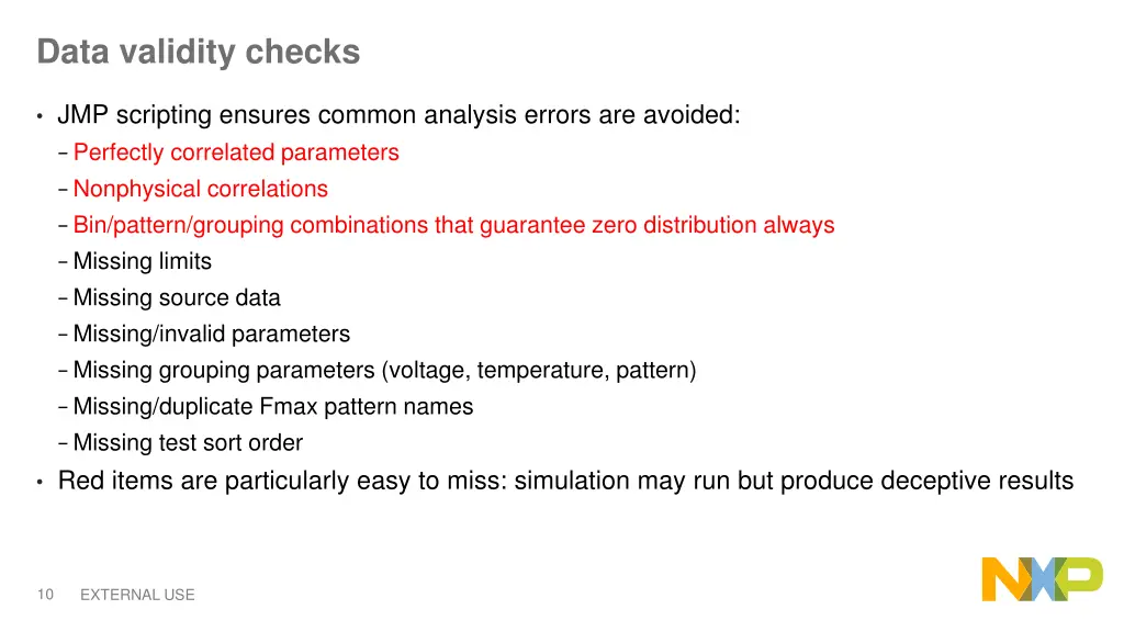 data validity checks