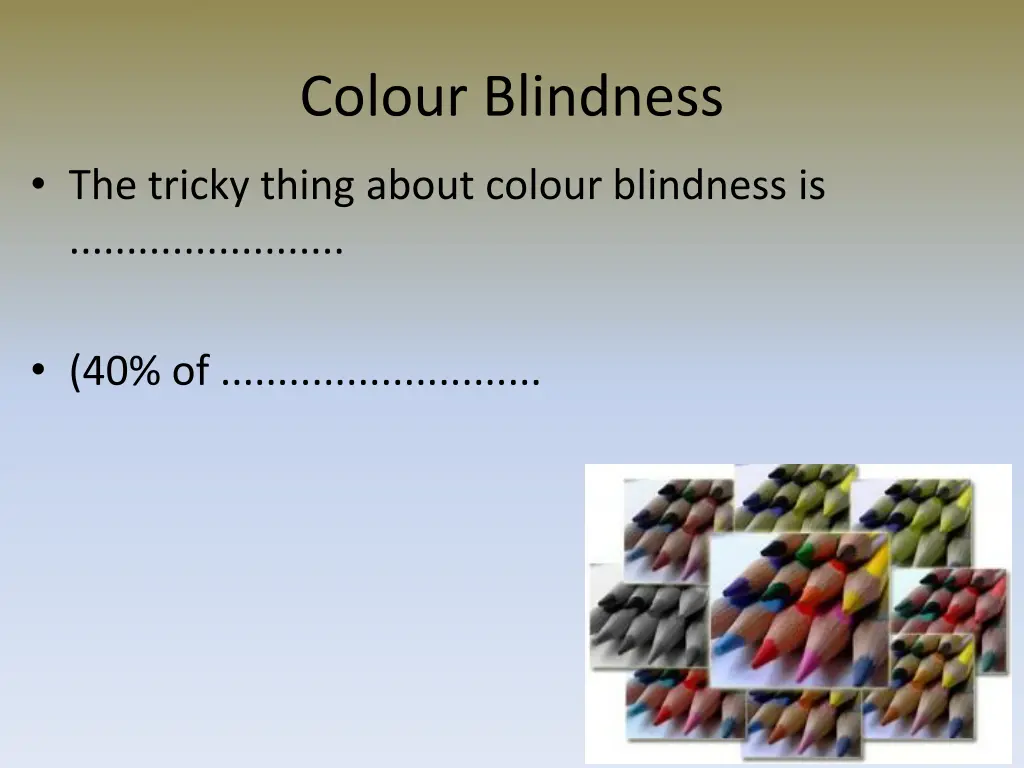 colour blindness