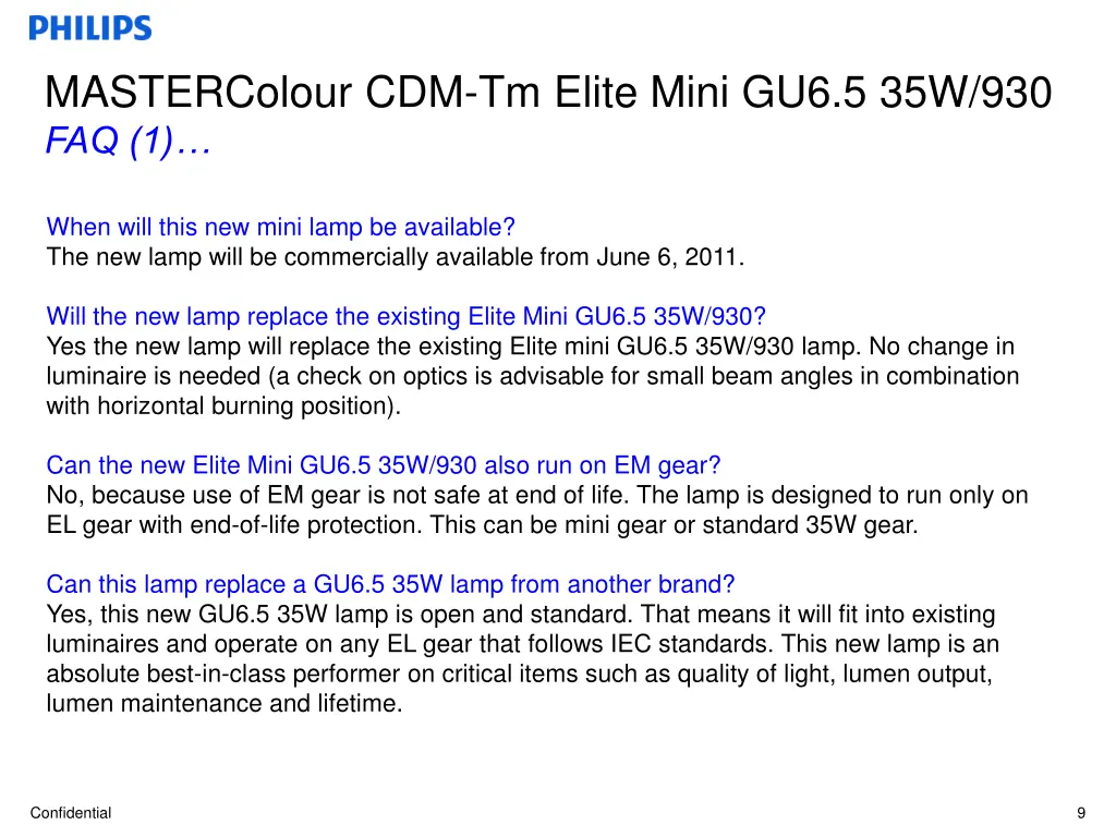 mastercolour cdm tm elite mini gu6 5 35w 930 faq 1