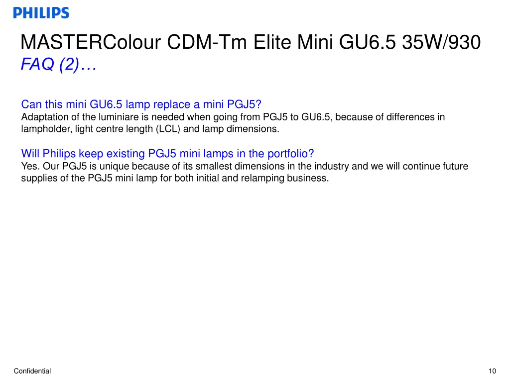 mastercolour cdm tm elite mini gu6 5 35w 930 faq 2