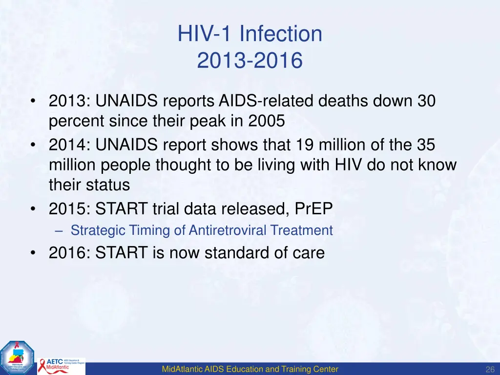 hiv 1 infection 2013 2016