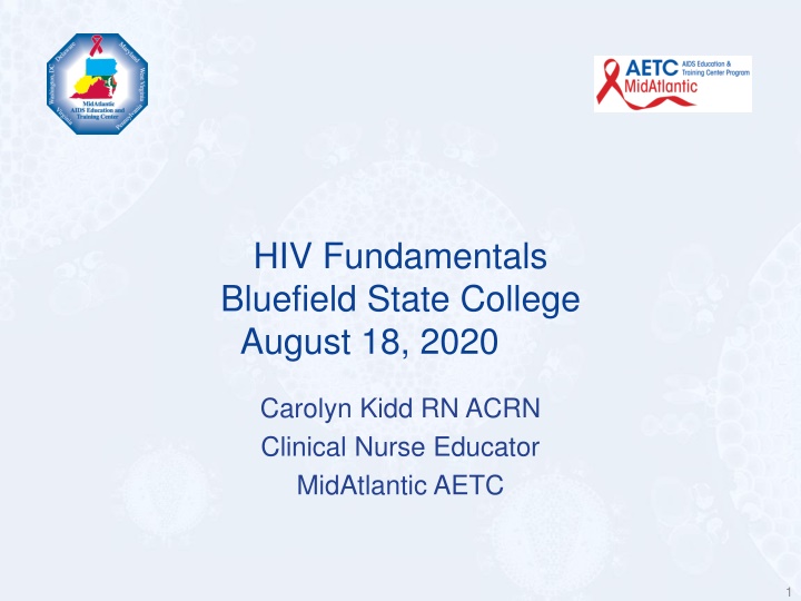 hiv fundamentals bluefield state college august