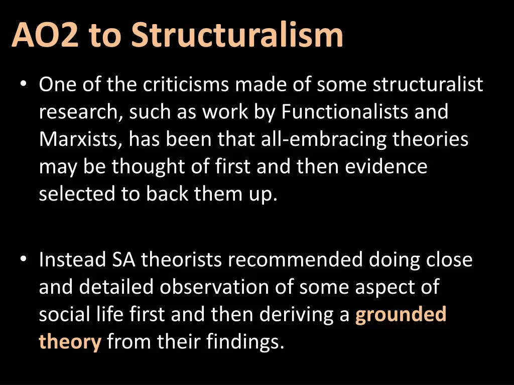 ao2 to structuralism