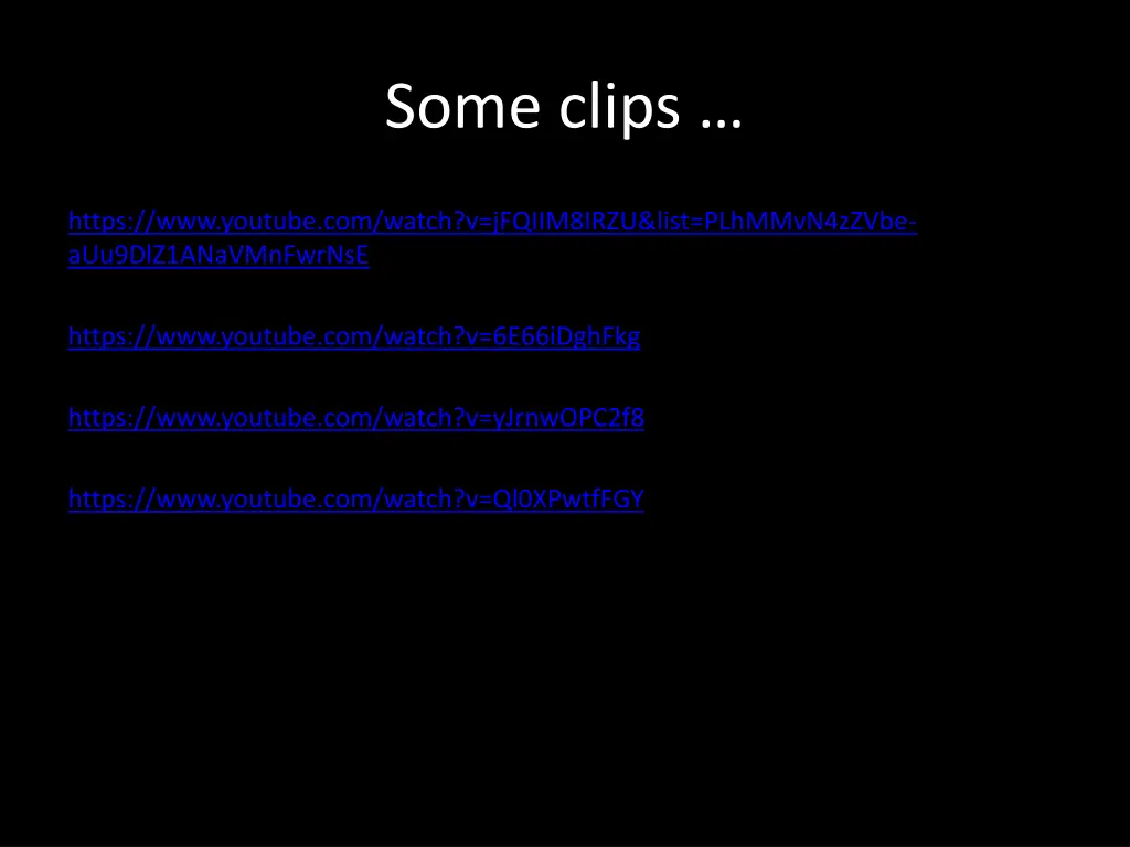 some clips