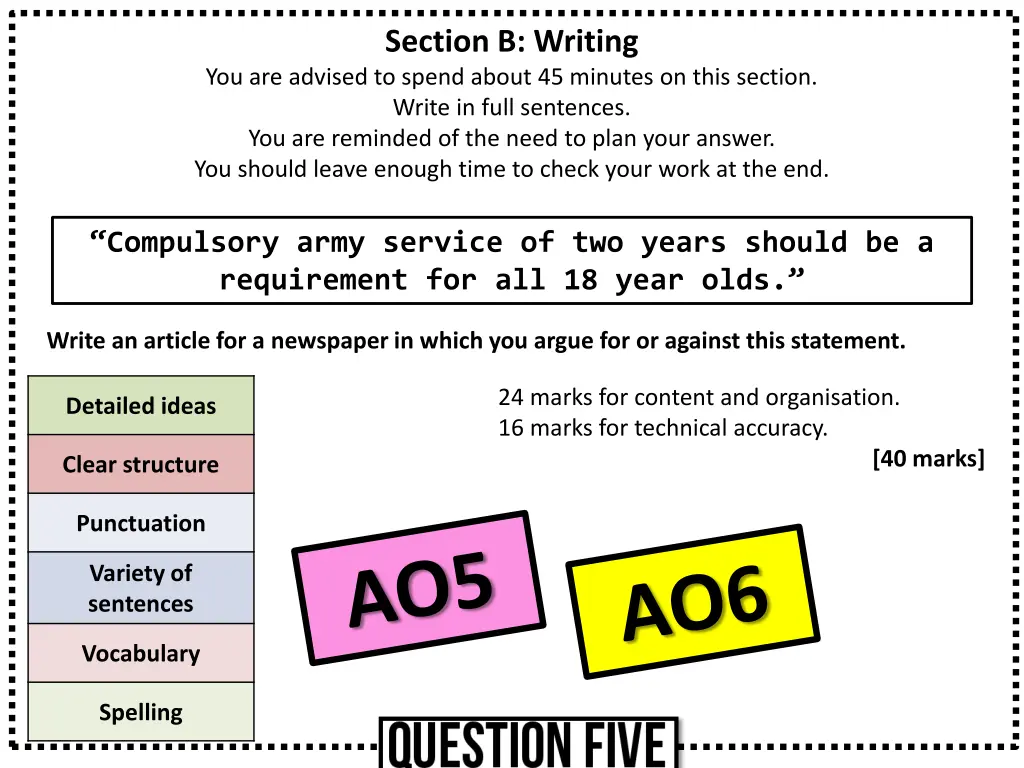 section b writing 1