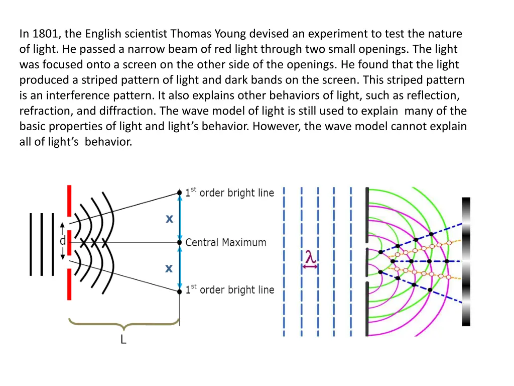 in 1801 the english scientist thomas young