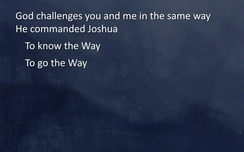 god challenges you and me in the same 2