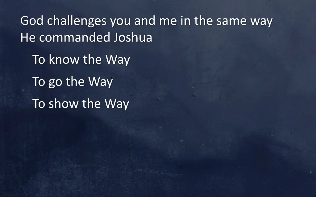 god challenges you and me in the same 3