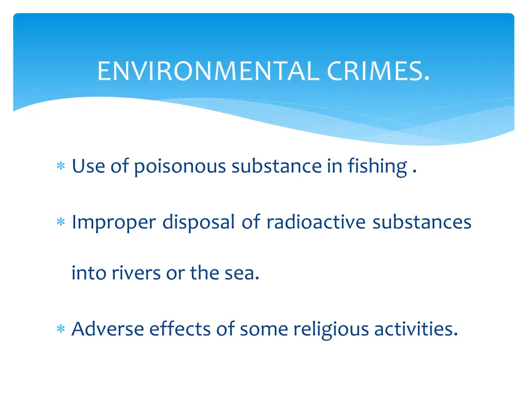 environmental crimes