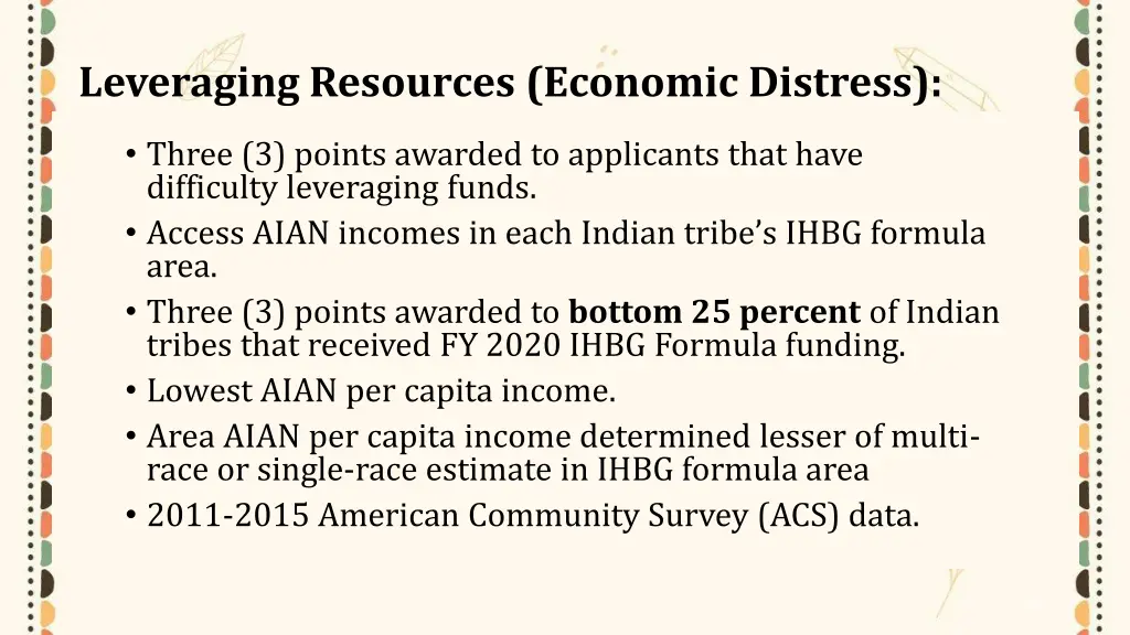 leveraging resources economic distress 1