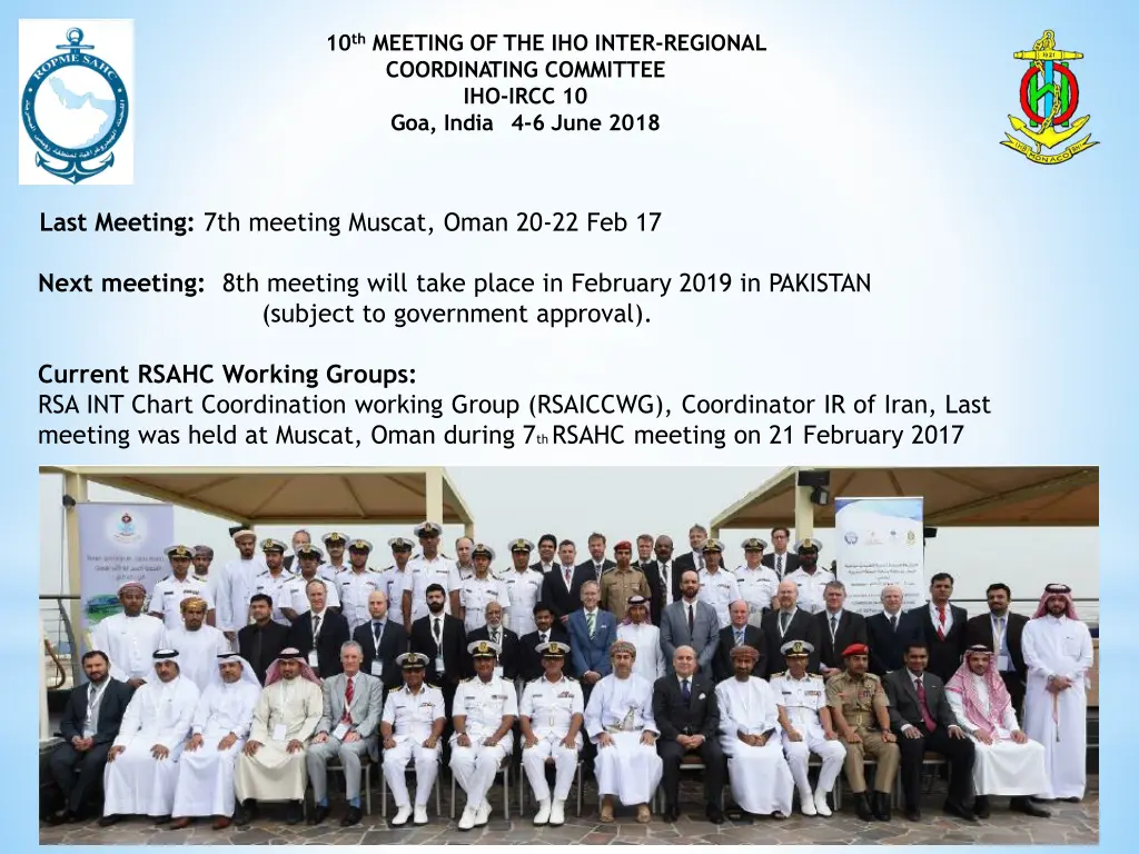 10 th meeting of the iho inter regional 2