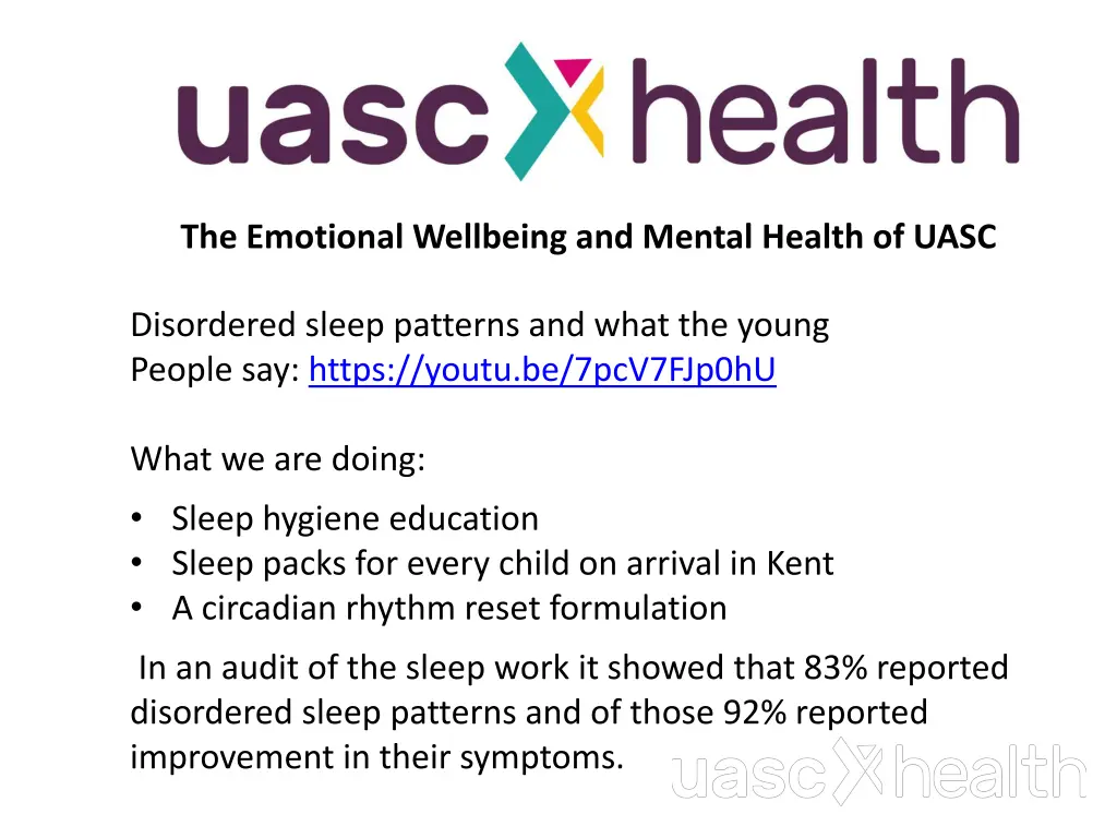 the emotional wellbeing and mental health of uasc 4