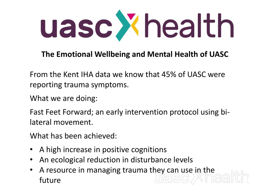 the emotional wellbeing and mental health of uasc 5