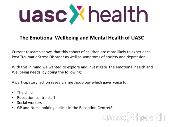 the emotional wellbeing and mental health of uasc