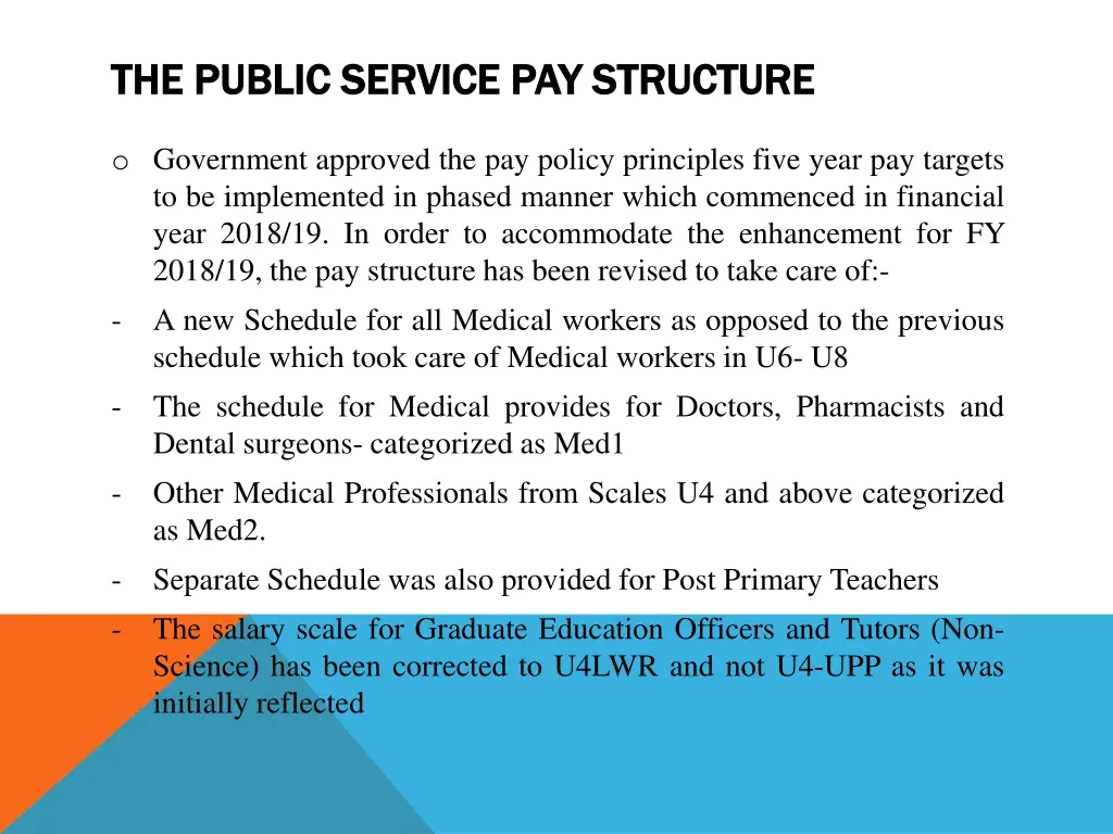 the public service pay structure the public