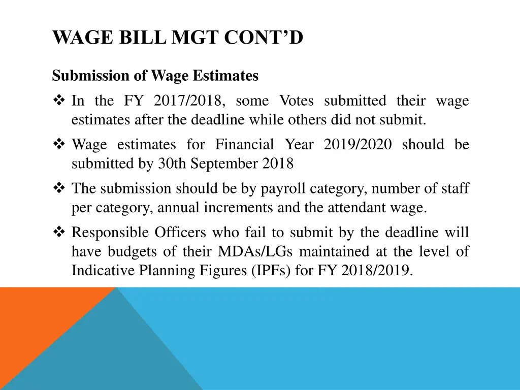 wage bill mgt cont d 1