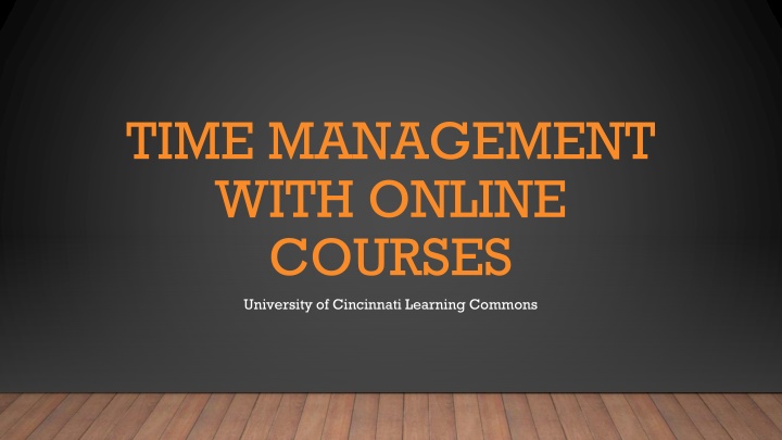 time management with online courses