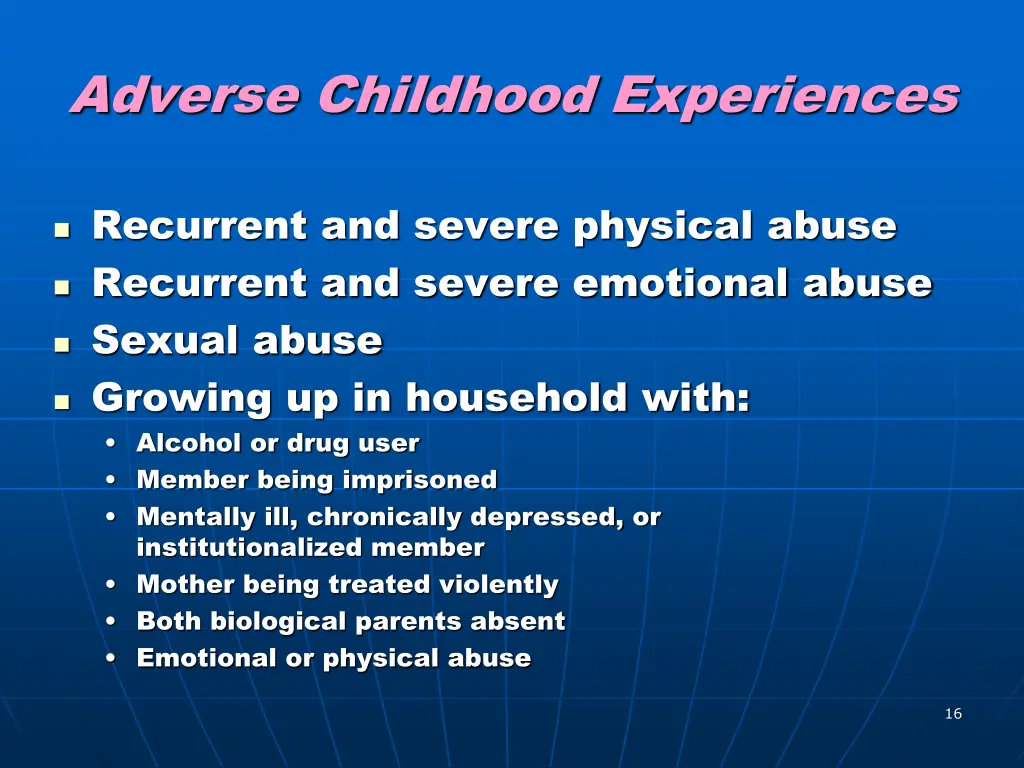 adverse childhood experiences