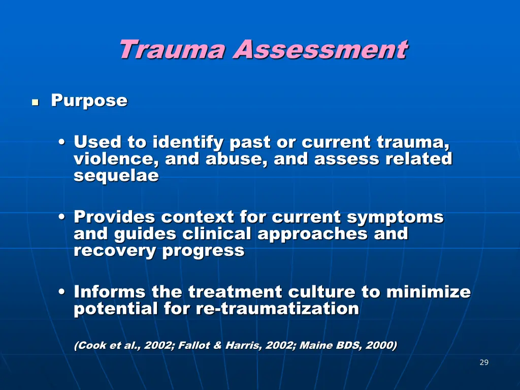 trauma assessment