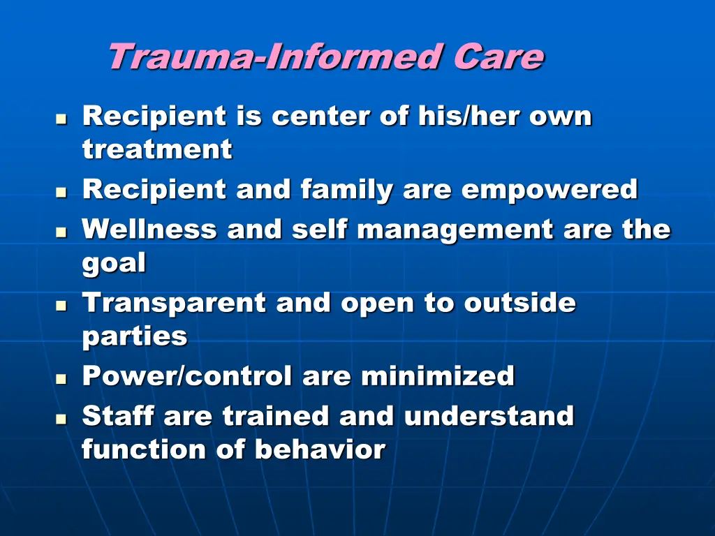 trauma informed care 1