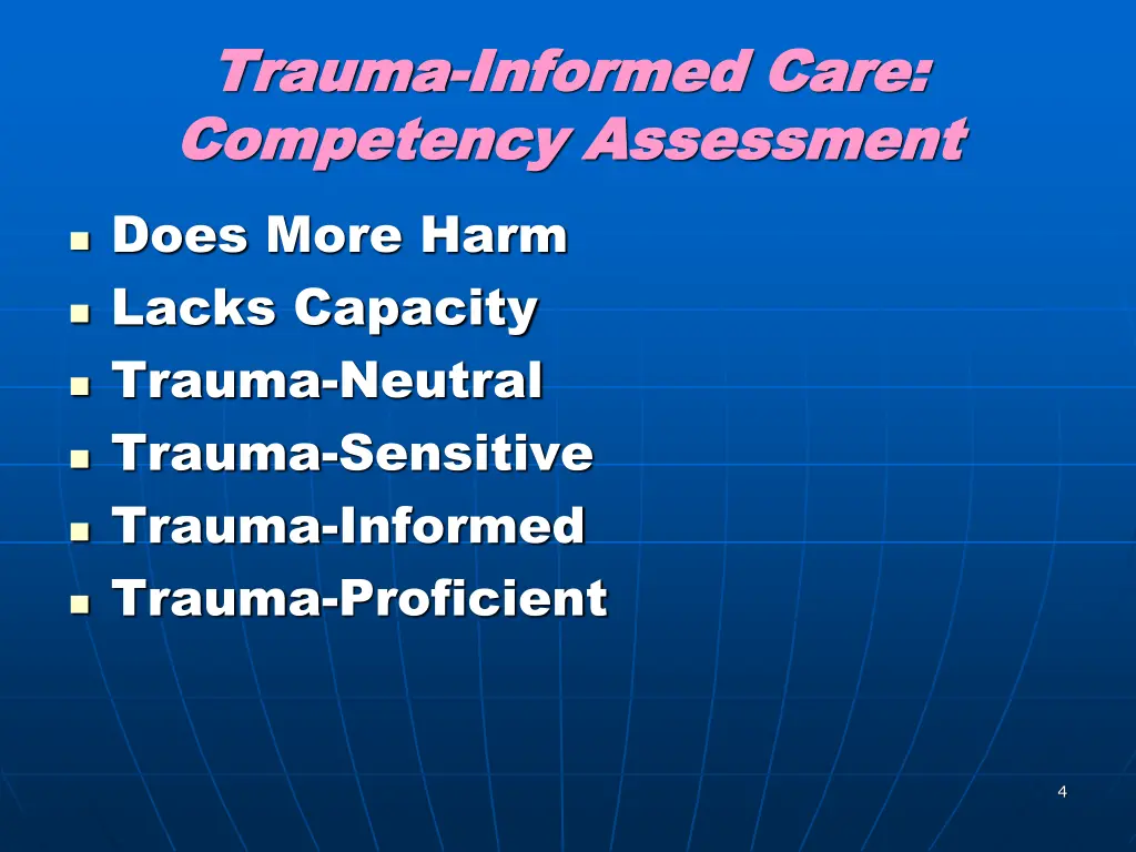 trauma trauma informed care informed care