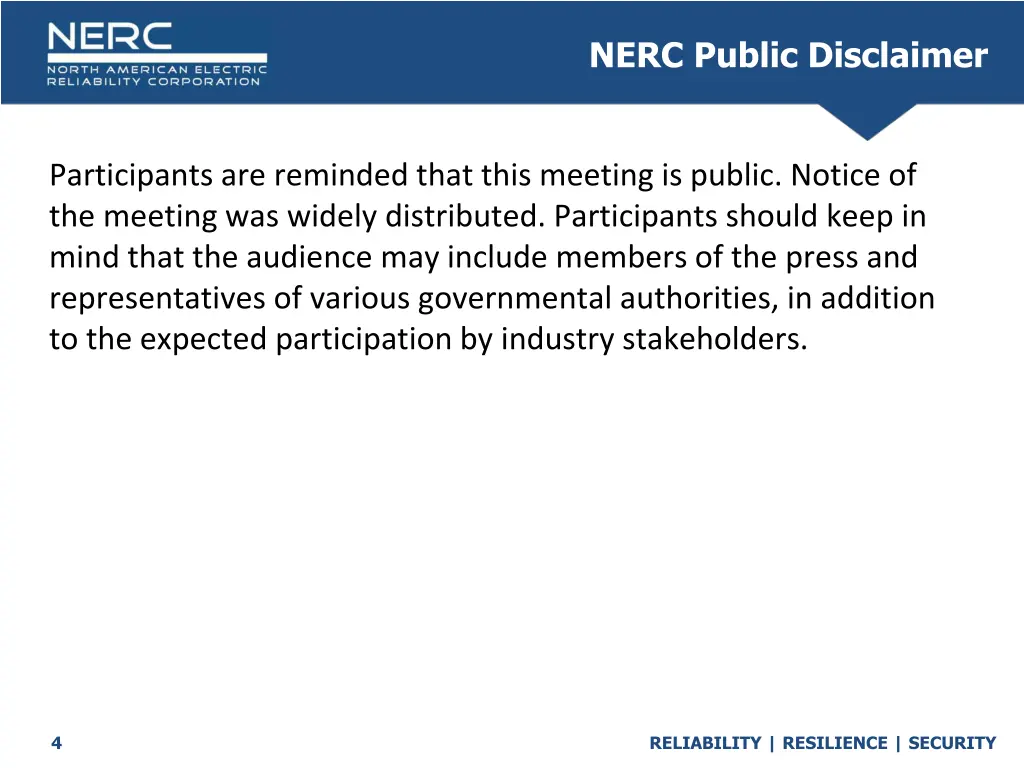 nerc public disclaimer