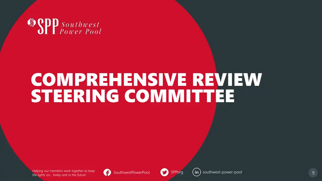 comprehensive review steering committee