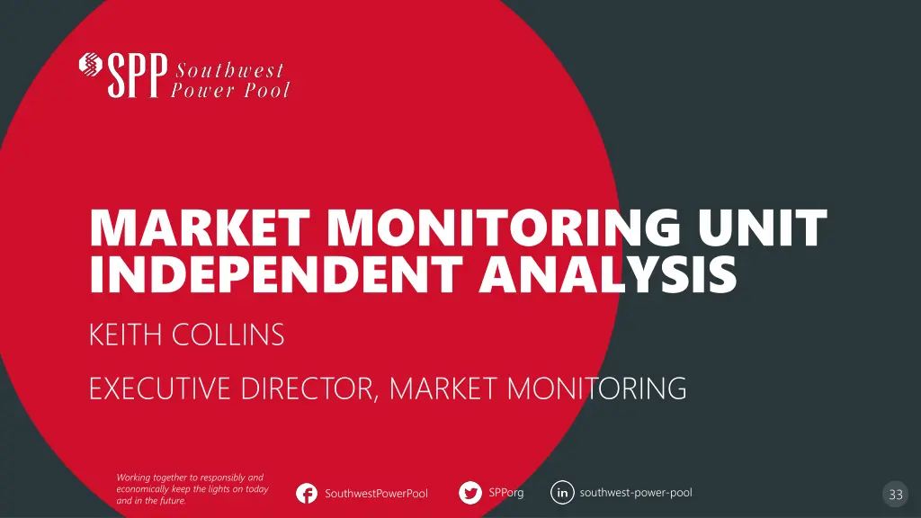 market monitoring unit independent analysis keith