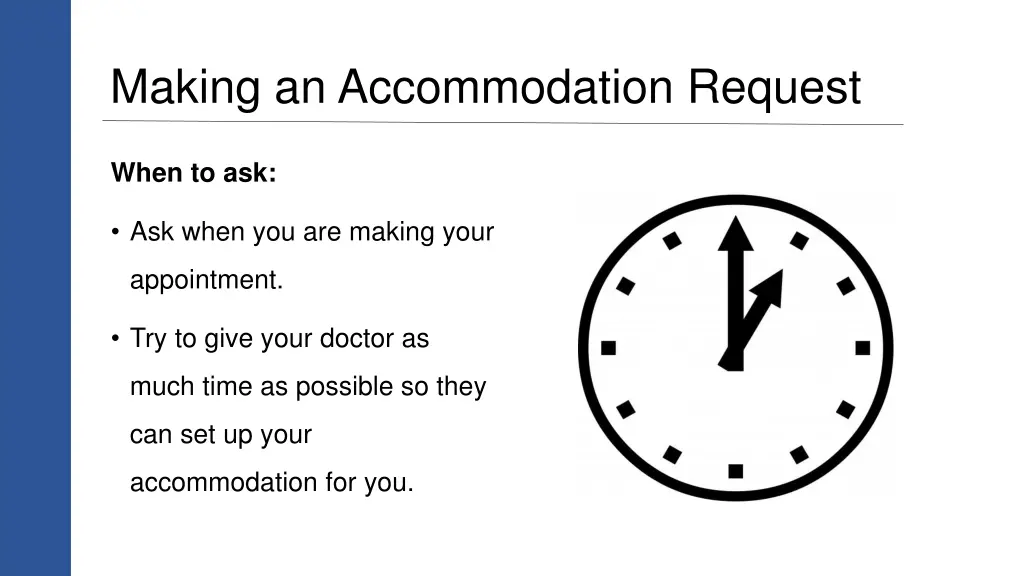 making an accommodation request