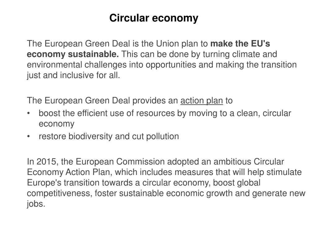 circular economy