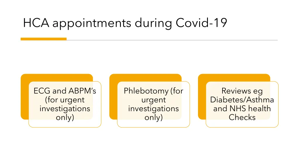 hca appointments during covid 19