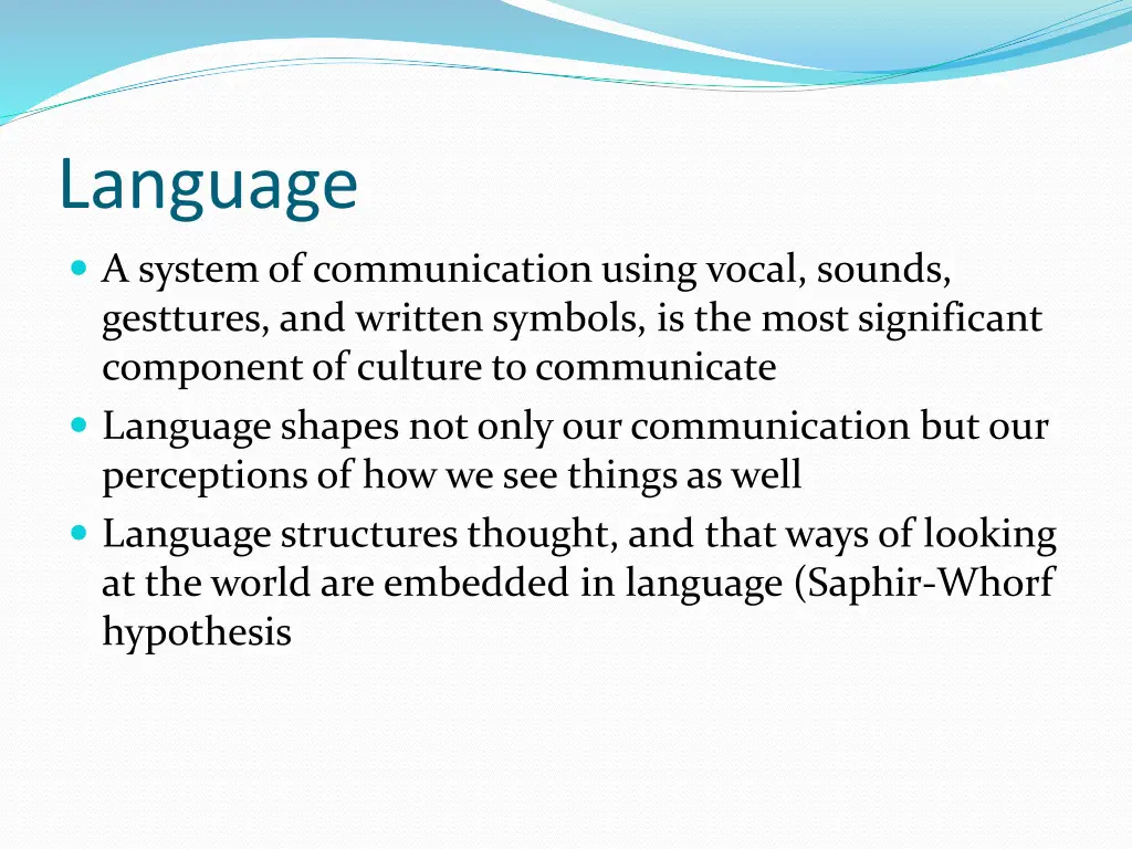 language