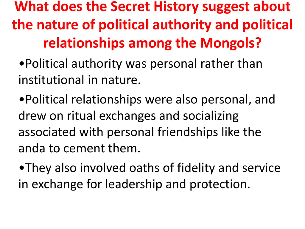 what does the secret history suggest about