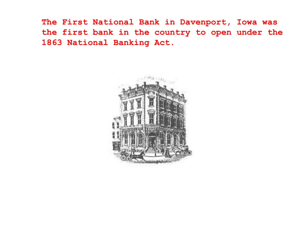 the first national bank in davenport iowa