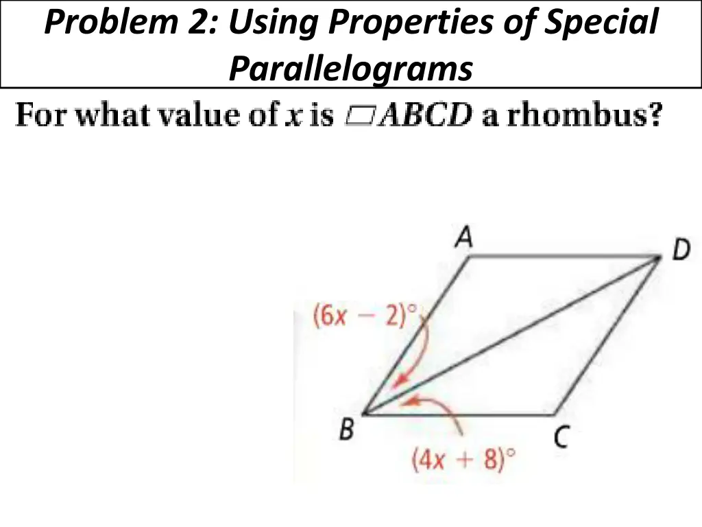 problem 2 using properties of special