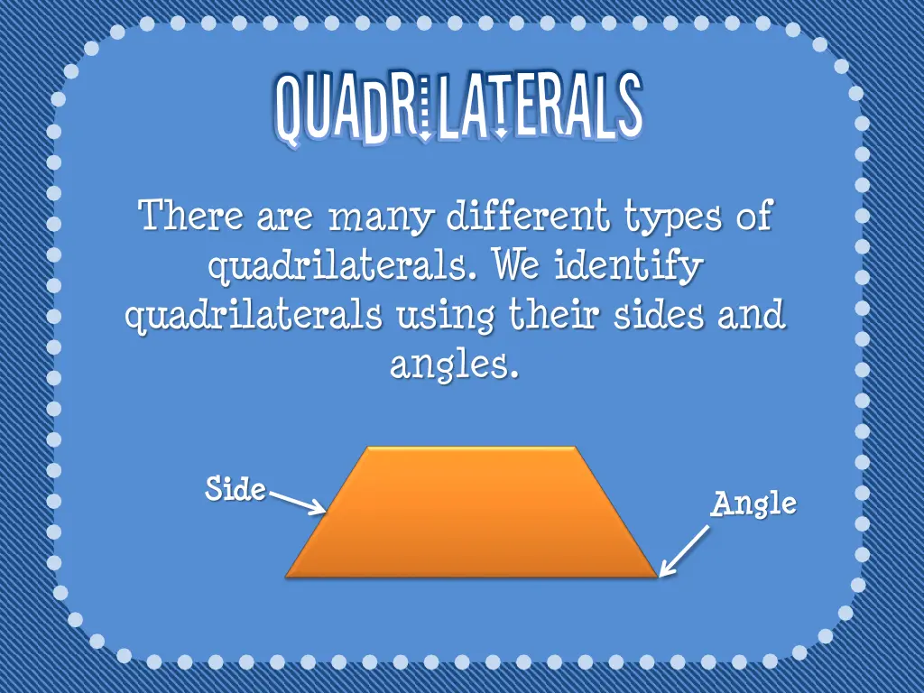 quadrilaterals quadrilaterals