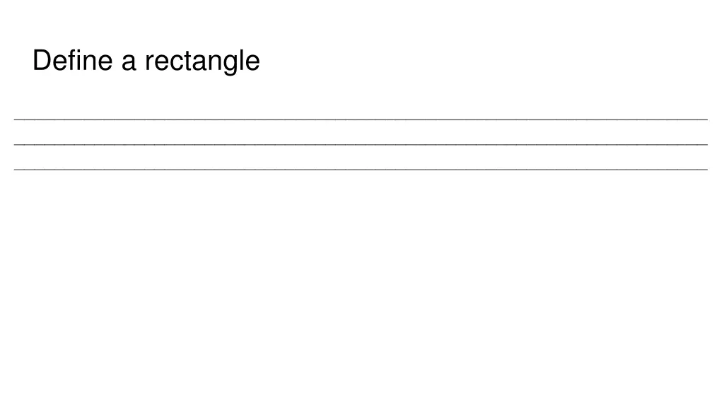 define a rectangle