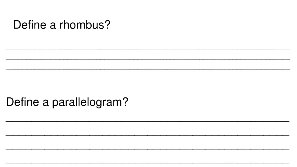 define a rhombus