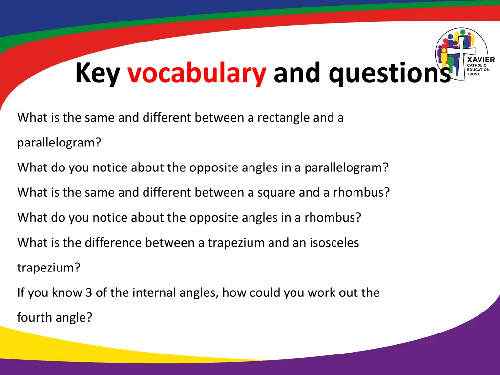 key vocabulary and questions 1