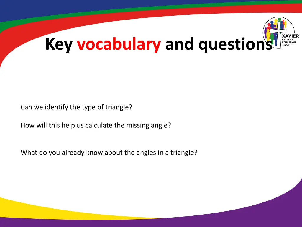 key vocabulary and questions