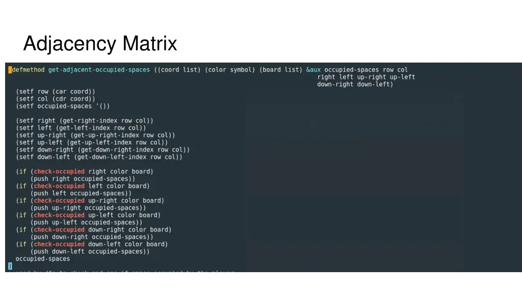 adjacency matrix