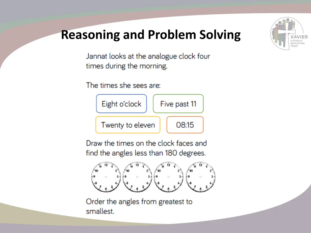 reasoning and problem solving 3